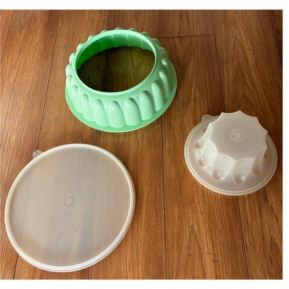 Tupperware Jello Mold 3-Piece MCM gelatin dessert mold retro Vintage clean - Picture 13 of 15